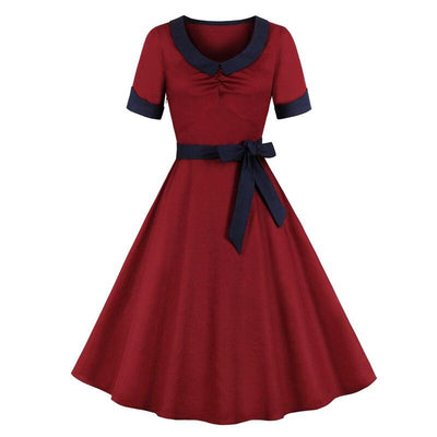Burgundy Vintage Dress