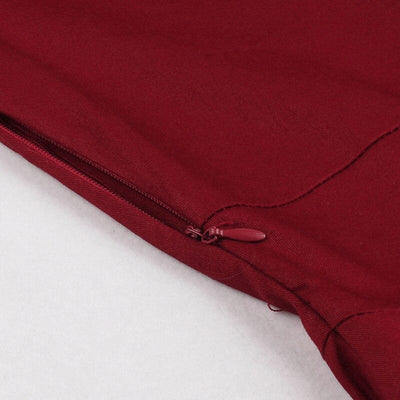Burgundy Vintage Dress