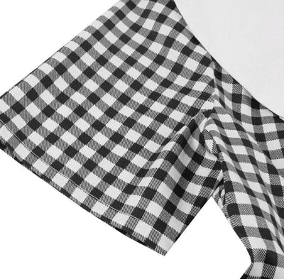 Black Checked Vintage Dress