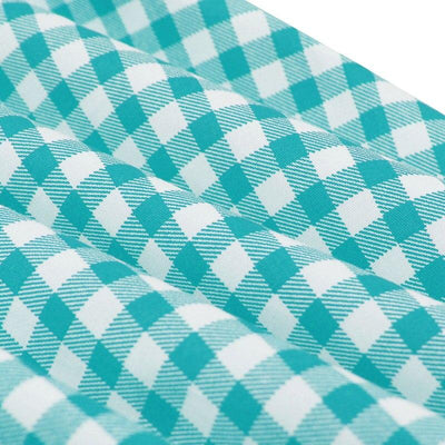 Turquoise Check Vintage Dress