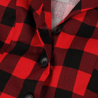 Vintage Checked Shirt Dress