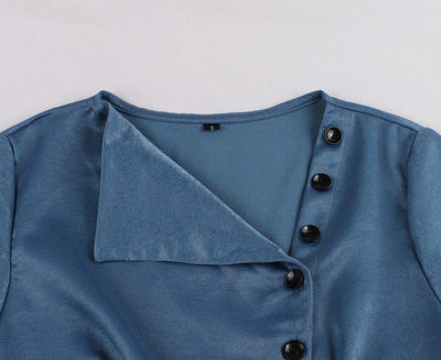 Boat Neck Vintage Dress