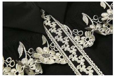 Black Peter Pan Collar Vintage Dress