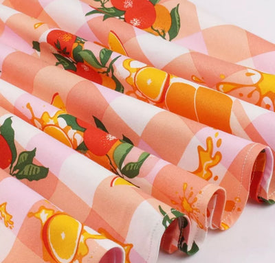 Floral Pink Round Neck Vintage Dress