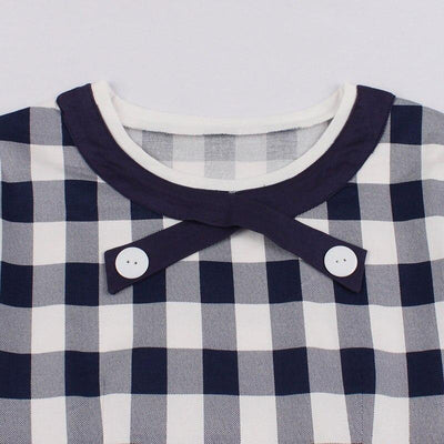 Checked Cotton Vintage Dress