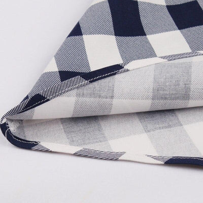 Checked Cotton Vintage Dress