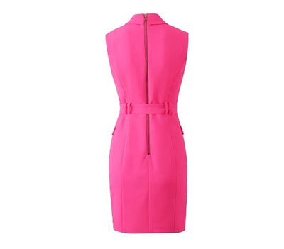 Fuschia 40s Vintage Pencil Dress