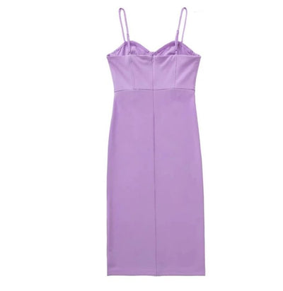 Vintage 1940s Pencil Dress Lavender