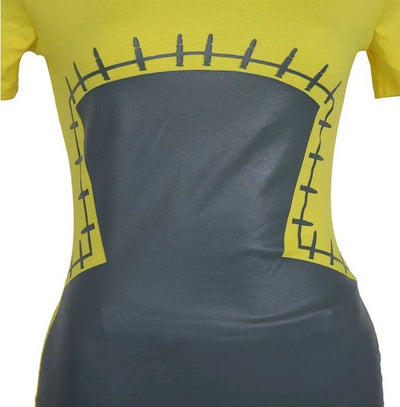 Yellow Chic Pencil Vintage Dress