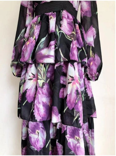 Purple Quality Vintage Dress