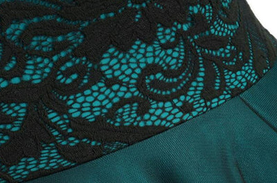 Green Vintage 50s Lace Dress