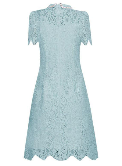 Turquoise Lace Vintage Dress