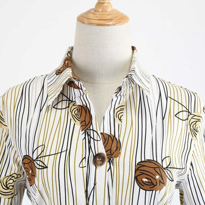 Vintage Dress Drawing Long Sleeves