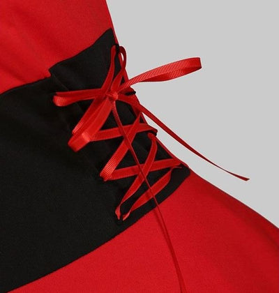 Red Fur Vintage Dress