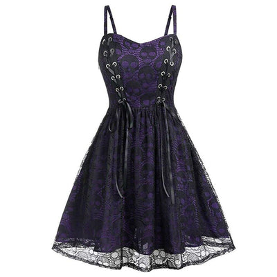 Purple Gothic Vintage Dress