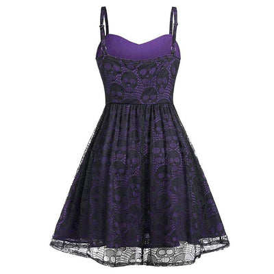 Purple Gothic Vintage Dress