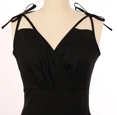 1950s Dress Strapless Off The Shoulder