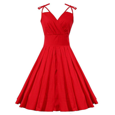 Red Glamor 50s Dress