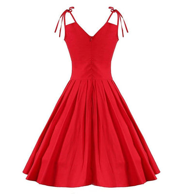 Red Glamor 50s Dress
