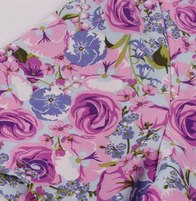 Purple High Waist Plus Size Vintage Dress