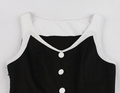 Hepburn Vintage Dress Black