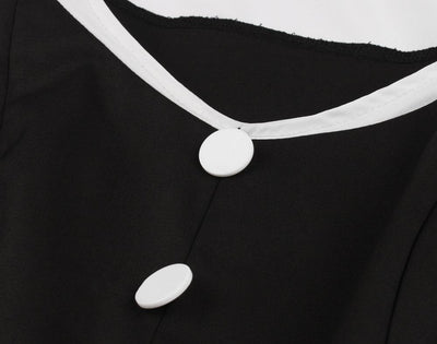 Hepburn Vintage Dress Black