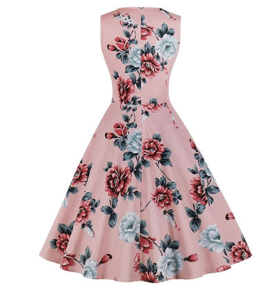 Hepburn Pink Vintage Dress