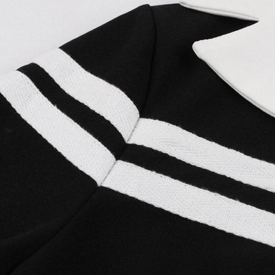 Winter Vintage Dress Black