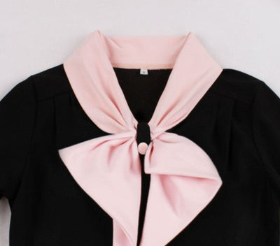 Black Checkers Vintage Dress