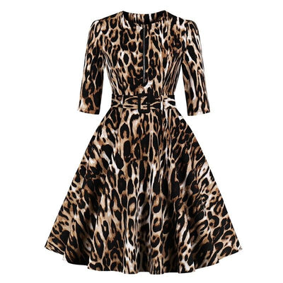 Vintage Leopard Dress