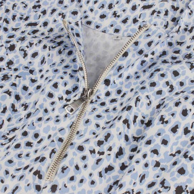 Vintage Leopard Dress Blue