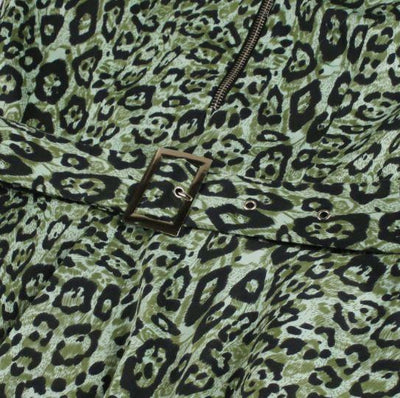 Vintage Leopard Dress Green