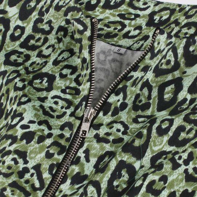 Vintage Leopard Dress Green
