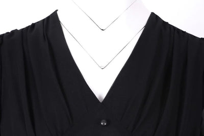 Vintage 50s Black Long Dress