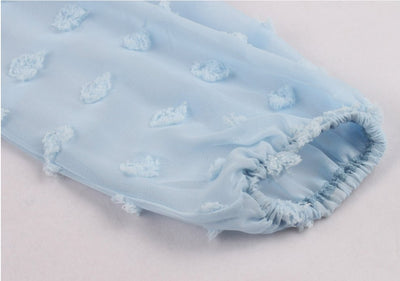 Blue Boho Long Vintage Dress