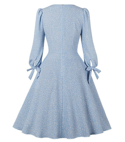 Floral Boho Long Vintage Dress