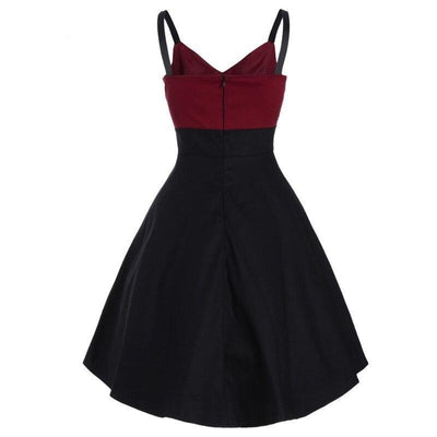 Burgundy Midi Vintage Dress