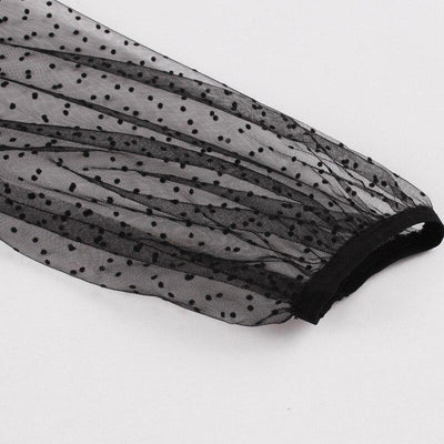 Vintage Black Dots Dress