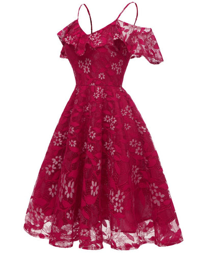 Burgundy Vintage Dress