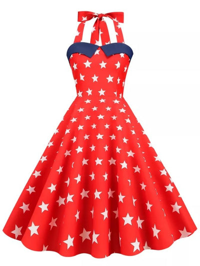 Usa Heart Pin Up Vintage Dress