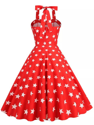 Usa Heart Pin Up Vintage Dress