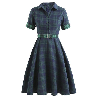 Pin Up Business Collar Vintage Dress
