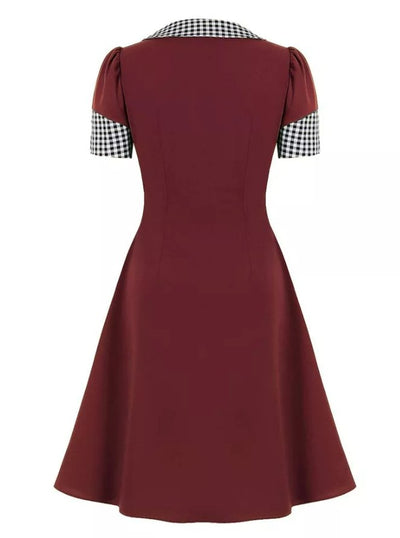 Checkered Vintage Pin Up Dress