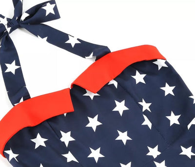 Usa Printed Pin Up Vintage Dress