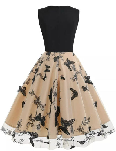 Butterfly Pin Up Vintage Dress