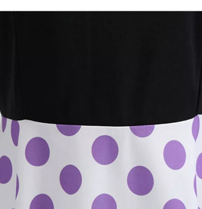 Polka Dot Purple Pin Up Vintage Dress