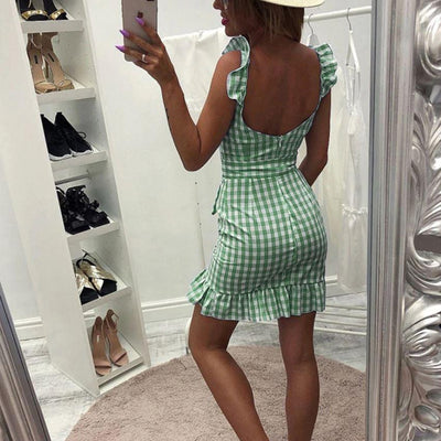 Green Beach Vintage Dress