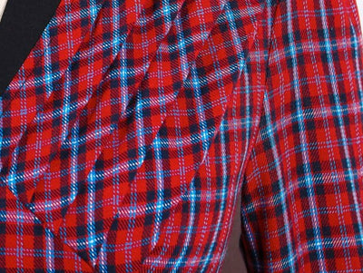 Red Plaid Vintage Dress