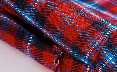 Red Plaid Vintage Dress