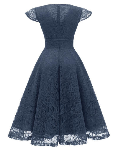 Navy Vintage Reception Dress